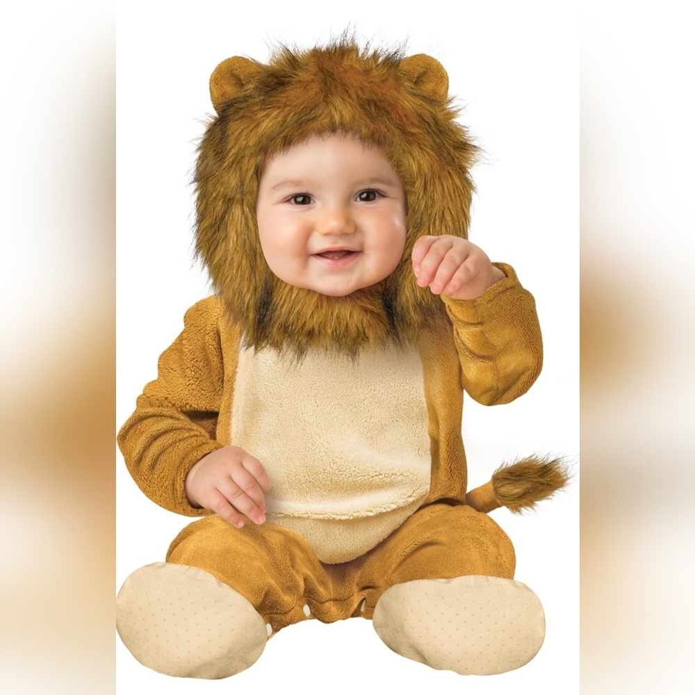 🎃🦁 Cuddly Lion Baby Costume